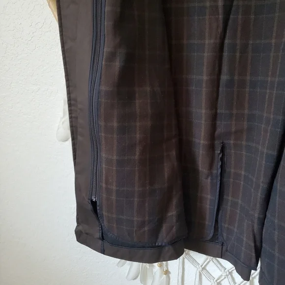 Zara Short Cotton Trench Car Coat Jacket Chocolate Brown Men's Size XL - Picture 8 of 14